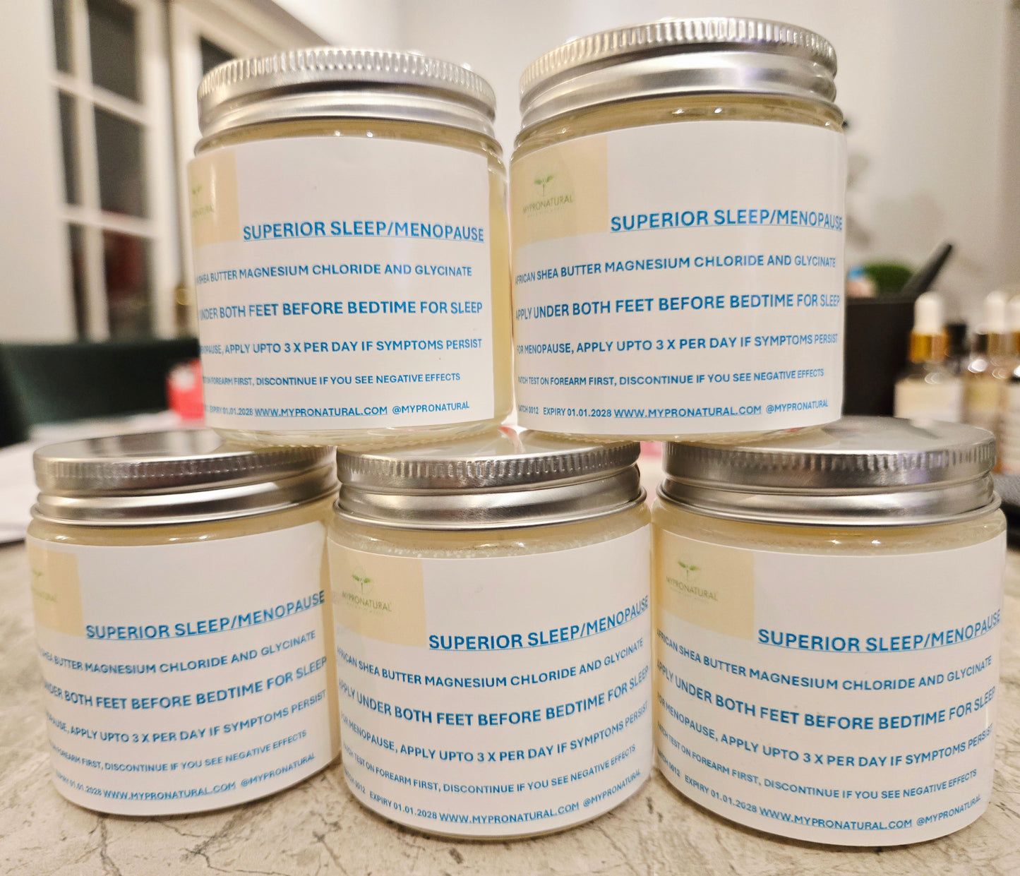 Magnesium High Grade Sleep Foot Balm, Infused with Organic Shea Butter, Pure Magnesium Citrate and Glycinate