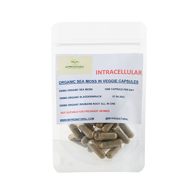 Sea Moss Capsules Dr Sebi recipe, Bladderwrack and Burdock Root Intracellular Capsules, One Months supply