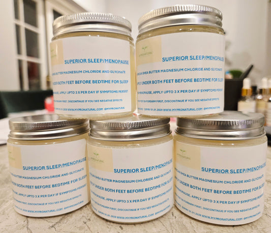 Magnesium High Grade Sleep Foot Balm, Infused with Organic Shea Butter, Pure Magnesium Citrate and Glycinate