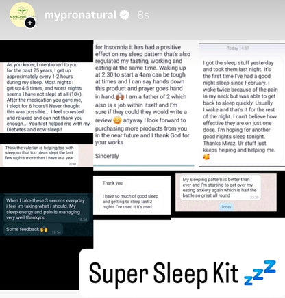 Super Sleep Kit, Valerian, Magnesium Foot Balm CBDSweets,One Months Supply, Not suitable for children Under 7