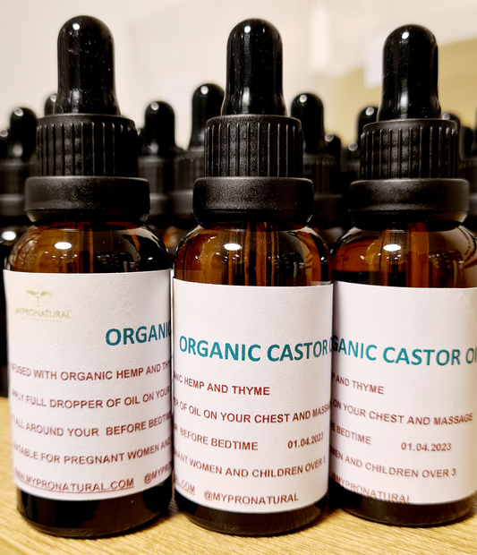 Castor Oil infused with Hemp and Thyme