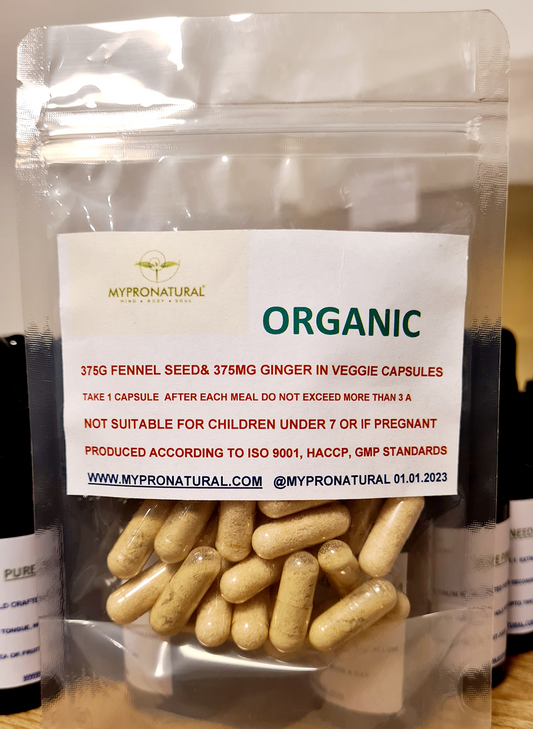 Fennel Seed with Organic Ginger Capsules