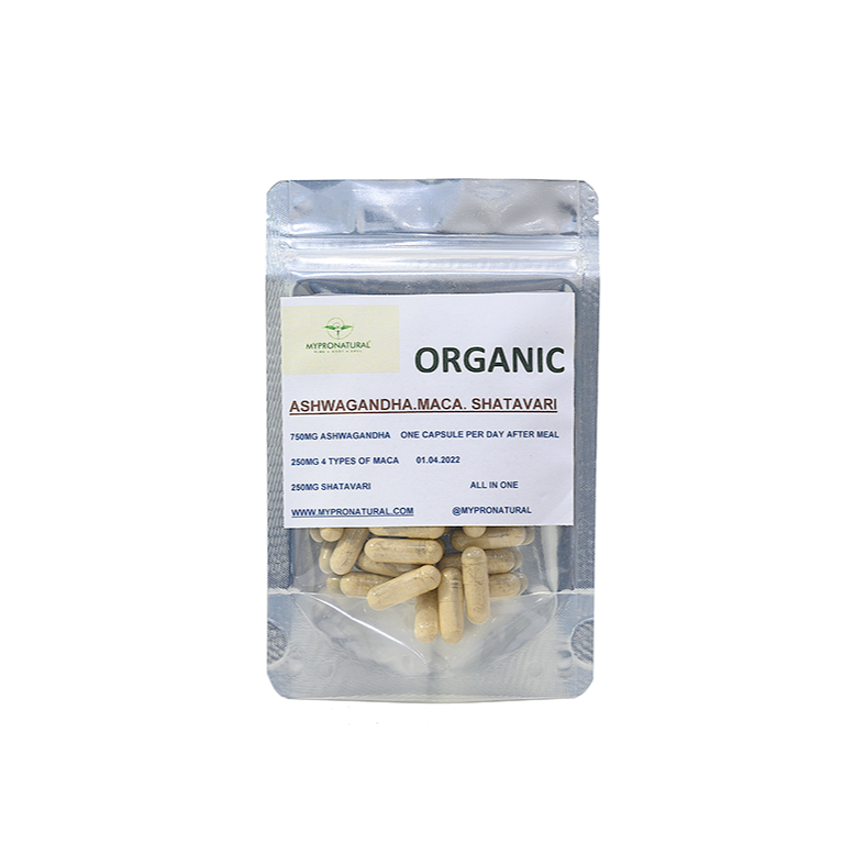 Ashwagandha, Shatavari, and Maca Root Capsules